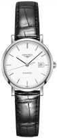 Longines Naisten kello L4.310.4.12.2 Elegant Valkoinen/Nahka Ø29 mm