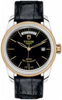 Tudor Miesten kello M56003-0040 Glamour Date Day Musta/Nahka Ø39 mm