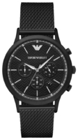 Emporio Armani Miesten kello AR2498 Renato Musta/Teräs Ø43 mm