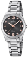 Festina Naisten kello F20208-2 Musta/Teräs Ø31 mm