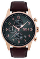 Hugo Boss Miesten kello 1513496 Chronograph Harmaa/Nahka Ø44 mm