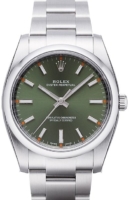 Rolex Miesten kello 114200-0021 Oyster Perpetual 34 Vihreä/Teräs