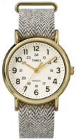 Timex Miesten kello TW2P71900 Weekender Antiikki valkoinen/Tekstiili