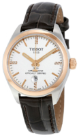 Tissot PR 100 Lady Cosc Naisten kello T101.251.26.036.00 Hopea/Nahka