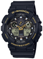 Casio G-Shock Miesten kello GA-100GBX-1A9ER LCD/Muovi Ø55 mm