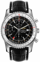 Breitling Miesten kello A24322121B1P1 Navitimer World Musta/Nahka