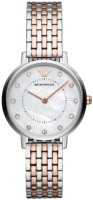 Emporio Armani Naisten kello AR11094 Dress Hopea/Teräs Ø28 mm