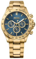 Hugo Boss Miesten kello 1513340 Ikon Sininen/Kullansävytetty teräs