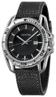 Calvin Klein Earth Miesten kello K5Y31TB1 Musta/Nahka Ø44 mm