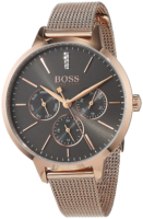 Hugo Boss Naisten kello 1502424 Harmaa/Punakultasävyinen Ø38 mm