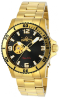 Invicta Miesten kello 22625 Musta/Kullansävytetty teräs Ø43 mm