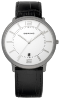 Bering Slim Miesten kello 11139-000 Valkoinen/Nahka Ø39 mm