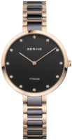 Bering Titanium Naisten kello 11334-762 Musta/Titaani Ø35 mm