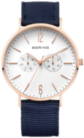 Bering Classic Miesten kello 14240-864 Valkoinen/Tekstiili Ø40 mm