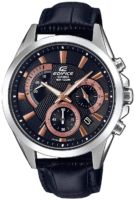 Casio Edifice Miesten kello EFV-580L-1AVUEF Musta/Nahka Ø43.8 mm