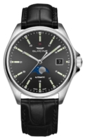 Glycine Combat Miesten kello GL0116 Musta/Nahka Ø40 mm