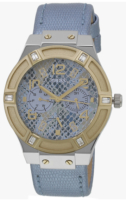 Guess Naisten kello W0289L2 Jet Sininen/Nahka Ø39 mm