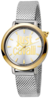 Just Cavalli Naisten kello JC1L007M0095 Logo Hopea/Teräs Ø34 mm