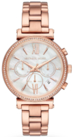 Michael Kors Sofie Naisten kello MK6576 Valkoinen/Punakultasävyinen