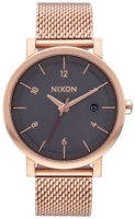 Nixon The Rollo Naisten kello A10872449-00 Musta/Punakultasävyinen