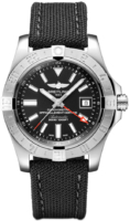 Breitling Miesten kello A32390111B1W1 Avenger Ii Gmt Musta/Nahka Ø43