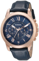 Fossil Grant Miesten kello FS4835IE Sininen/Nahka Ø44 mm