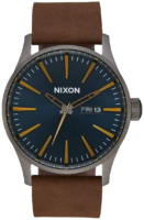 Nixon Miesten kello A1052984-00 The Sentry Sininen/Nahka Ø42 mm