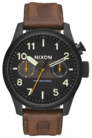 Nixon 99999 Miesten kello A9772344-00 Musta/Nahka Ø43 mm