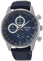 Seiko Miesten kello SSB333P1 Sininen/Nahka Ø42.7 mm