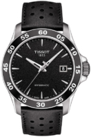 Tissot V8 Miesten kello T106.407.16.051.00 Musta/Nahka Ø42.5 mm