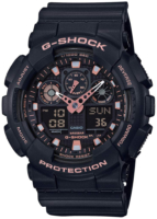 Casio G-Shock Miesten kello GA-100GBX-1A4ER LCD/Muovi Ø51.2 mm