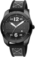 Just Cavalli Miesten kello JC1G106P0025 Musta/Tekstiili Ø43 mm