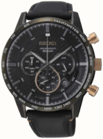 Seiko 99999 Miesten kello SSB361P1 Musta/Nahka Ø45 mm