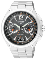 Citizen Radio Controlled Miesten kello CC1090-52E Musta/Teräs Ø48 mm