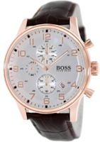 Hugo Boss Aeroliner Miesten kello 1512519 Hopea/Nahka Ø44 mm