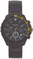 Nautica Miesten kello NAPPTR006 Chronograph Musta/Teräs Ø46 mm