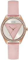 Guess Naisten kello W0884L6 Tri Glitz Pinkki/Nahka Ø36.5 mm