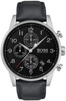 Hugo Boss Miesten kello 1513678 Musta/Nahka Ø44 mm