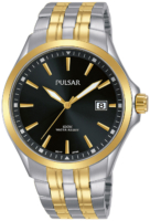 Pulsar Miesten kello PS9632X1 Musta/Kullansävytetty teräs Ø40 mm