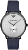 Emporio Armani Miesten kello AR11214 Hopea/Nahka Ø42 mm