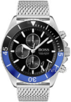 Hugo Boss Miesten kello 1513742 Musta/Teräs Ø48 mm