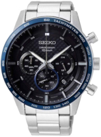 Seiko Miesten kello SSB357P1 Musta/Teräs Ø45 mm