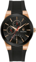 Bulova Miesten kello 97C111 Musta/Kumi Ø41 mm