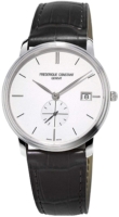 Frederique Constant Miesten kello FC-245S4S6 Slimline Hopea/Nahka