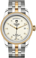 Tudor M56003-0113 Glamour Day-Date Valkoinen/18K keltakultaa Ø39 mm