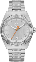 Bulova Naisten kello 76L187 Harley-Davidson Hopea/Teräs Ø37.2 mm