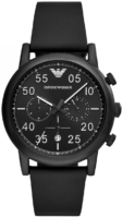 Emporio Armani Miesten kello AR11133 Sportivo Musta/Nahka Ø46 mm