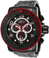 Invicta Sea Hunter Miesten kello 25486 Musta/Teräs Ø58 mm