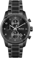 Hugo Boss Miesten kello 1513785 Musta/Teräs Ø44 mm