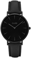 Cluse Naisten kello CL18501 La Boheme Musta/Nahka Ø38 mm